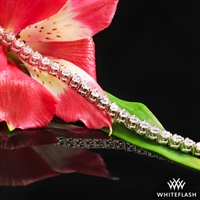 "Three-Prong" Lab Created Diamonds Tennis Bracelet